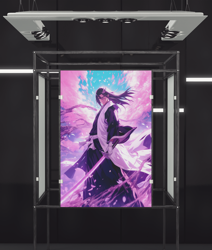 Bleach - Byakuya Kuchiki - Scatter - Metal Anime Poster