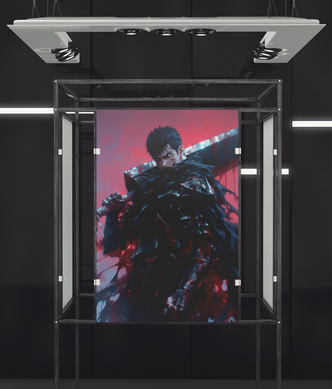 Berserk - Guts - My Struggle - Metal Anime Poster