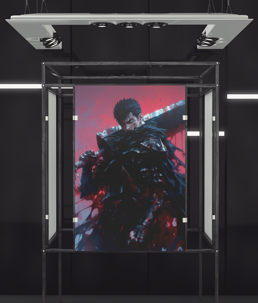 Berserk - Guts - My Struggle - Metal Anime Poster