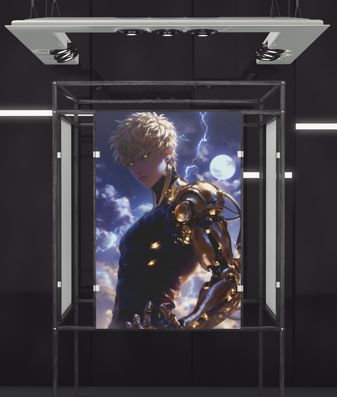 One Punch Man - Genos - Upgrades - Metal Anime Poster