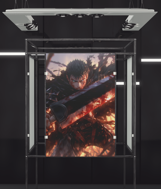 Berserk - Guts - Ferocious - Metal Anime Poster