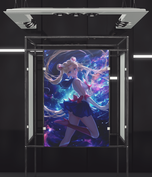 Sailor Moon - Usagi Tsukino - Moon Flare - Metal Anime Poster