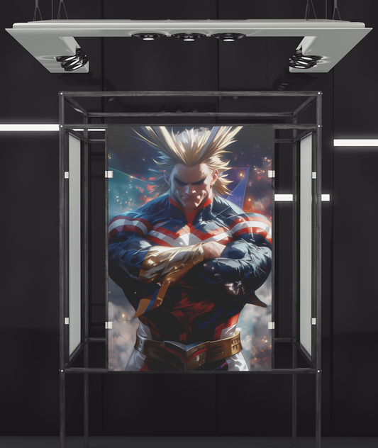 My Hero Academia - All Might - Patriot - Metal Anime Poster