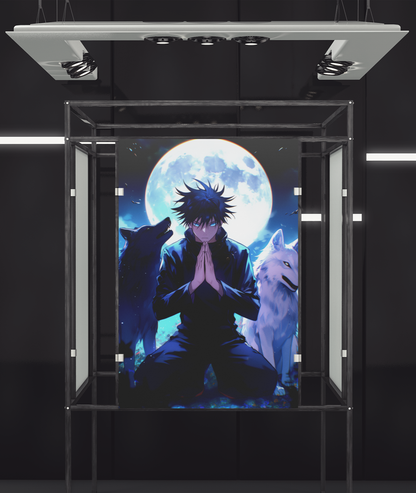 Jujutsu Kaisen - Megumi Fushiguro - Companions - Metal Anime Poster