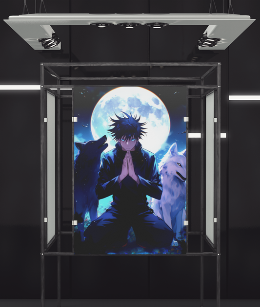 Jujutsu Kaisen - Megumi Fushiguro - Companions - Metal Anime Poster