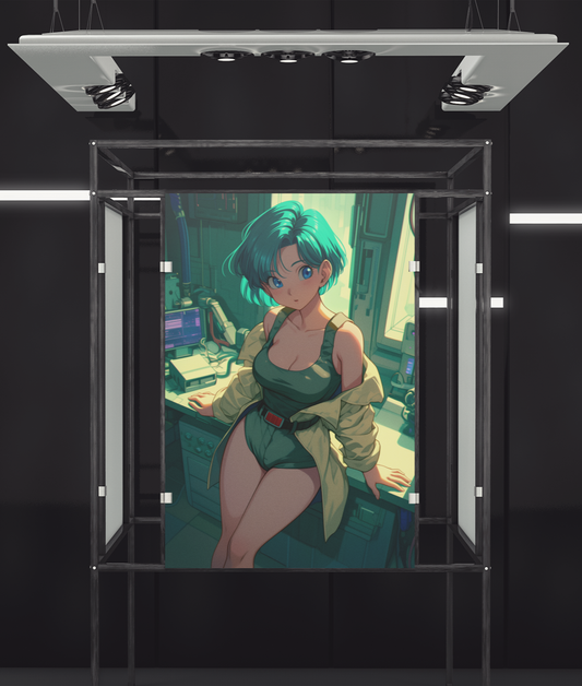 Dragon Ball - Bulma - Young Scientist - Metal Anime Poster