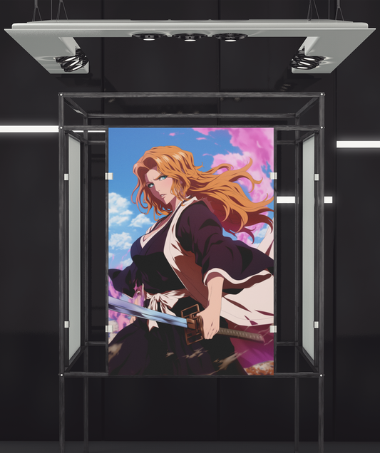 Bleach - Rangiku Matsumoto - Haineko - Metal Anime Poster