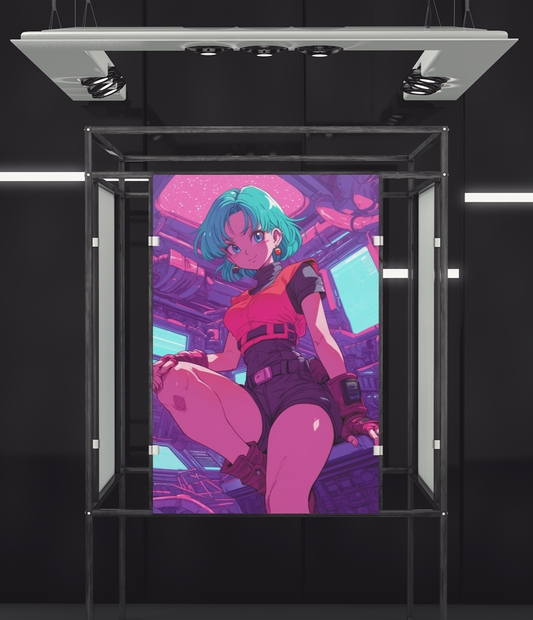 Dragon Ball - Bulma - Space Adventurer - Metal Anime Poster