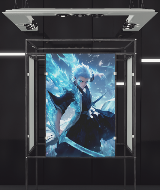 Bleach - Toshiro Hitsugaya - Bankai - Metal Anime Poster