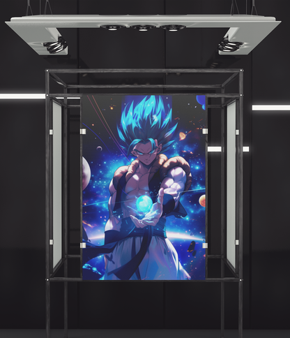 Dragon Ball - Gogeta Blue - Energy Ball - Metal Anime Poster