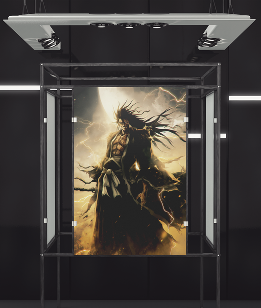 Bleach - Kenpachi Zaraki - The Strongest Kenpachi - Metal Anime Poster