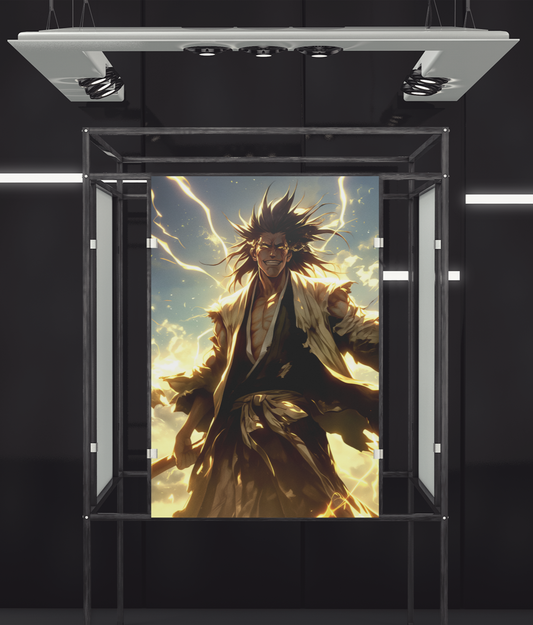 Bleach - Kenpachi Zaraki - Fearless - Metal Anime Poster