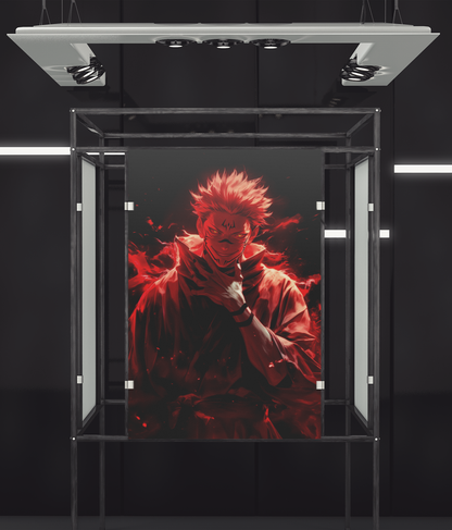 Jujutsu Kaisen - Sukuna - Smile - Metal Anime Poster