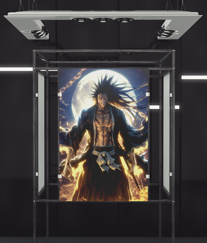 Bleach - Kenpachi Zaraki - Full Power - Metal Anime Poster