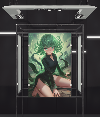 One Punch Man - Tatsumaki - Telekinesis - Metal Anime Poster