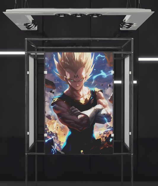 Dragon Ball - Vegeta - Majin Vegeta - Metal Anime Poster