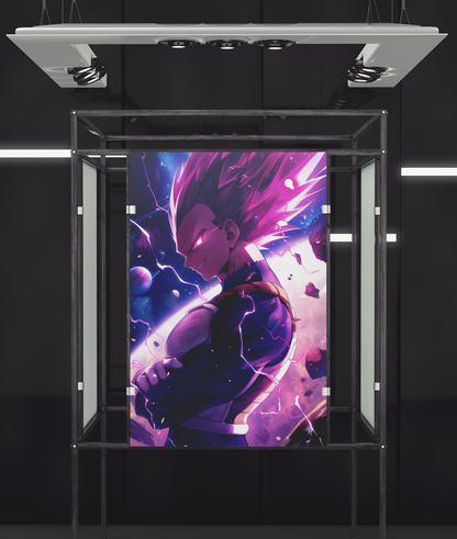 Dragon Ball - Ultra Ego Vegeta - A New Power - Metal Anime Poster