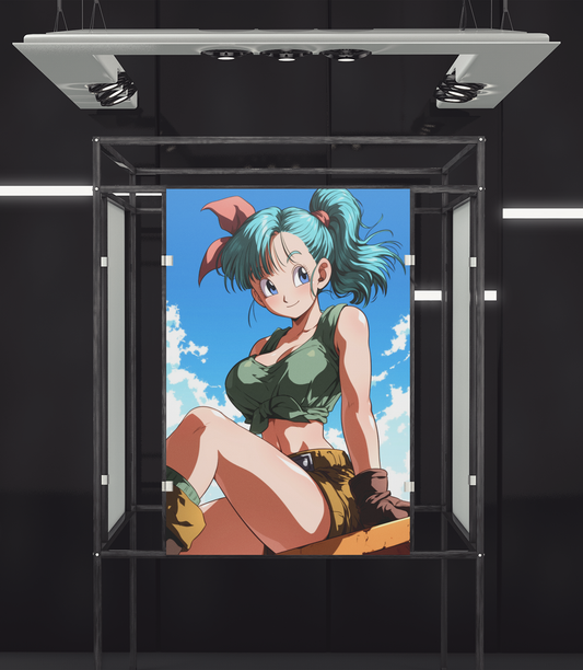 Dragon Ball - Bulma - Young Adventurer - Metal Anime Poster