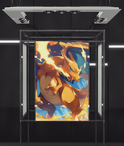 Pokemon - Charizard - Fire Fang - Metal Anime Poster