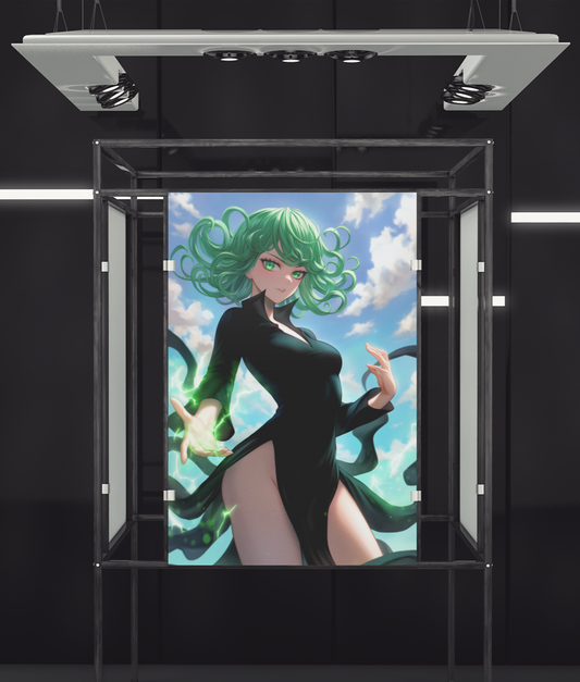 One Punch Man - Tatsumaki - Number 2 Hero - Metal Anime Poster