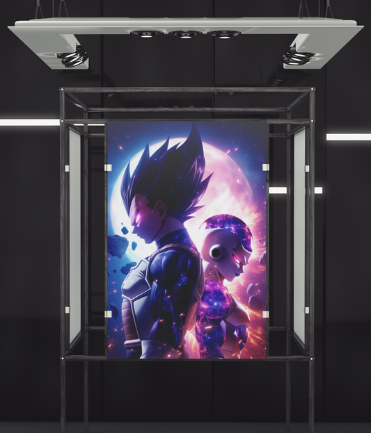 Dragon Ball - Vegeta & Frieza - Enemies - Metal Anime Poster