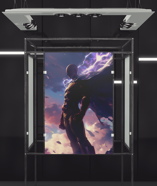 One Punch Man - Saitama - Protector - Metal Anime Poster