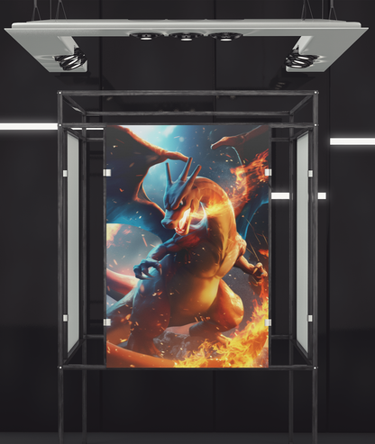 Pokemon - Charizard - Fire Type - Metal Anime Poster