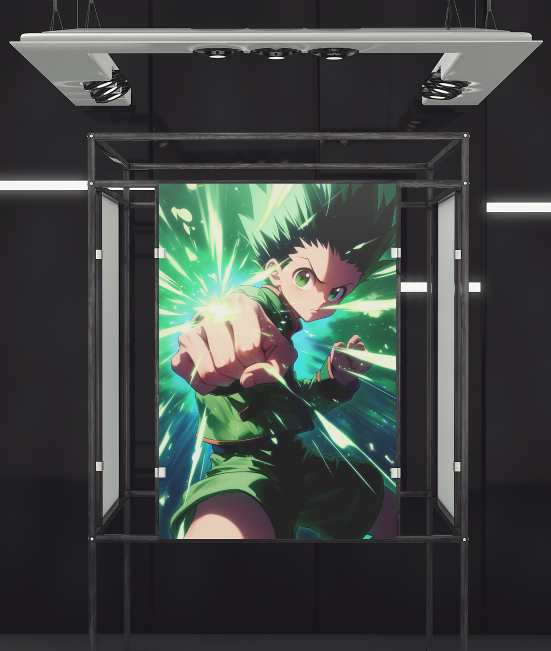 Hunter X Hunter - Gon Freecss - Nen - Metal Anime Poster