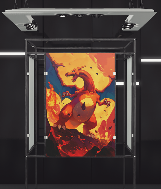 Pokemon - Charizard - King - Metal Anime Poster