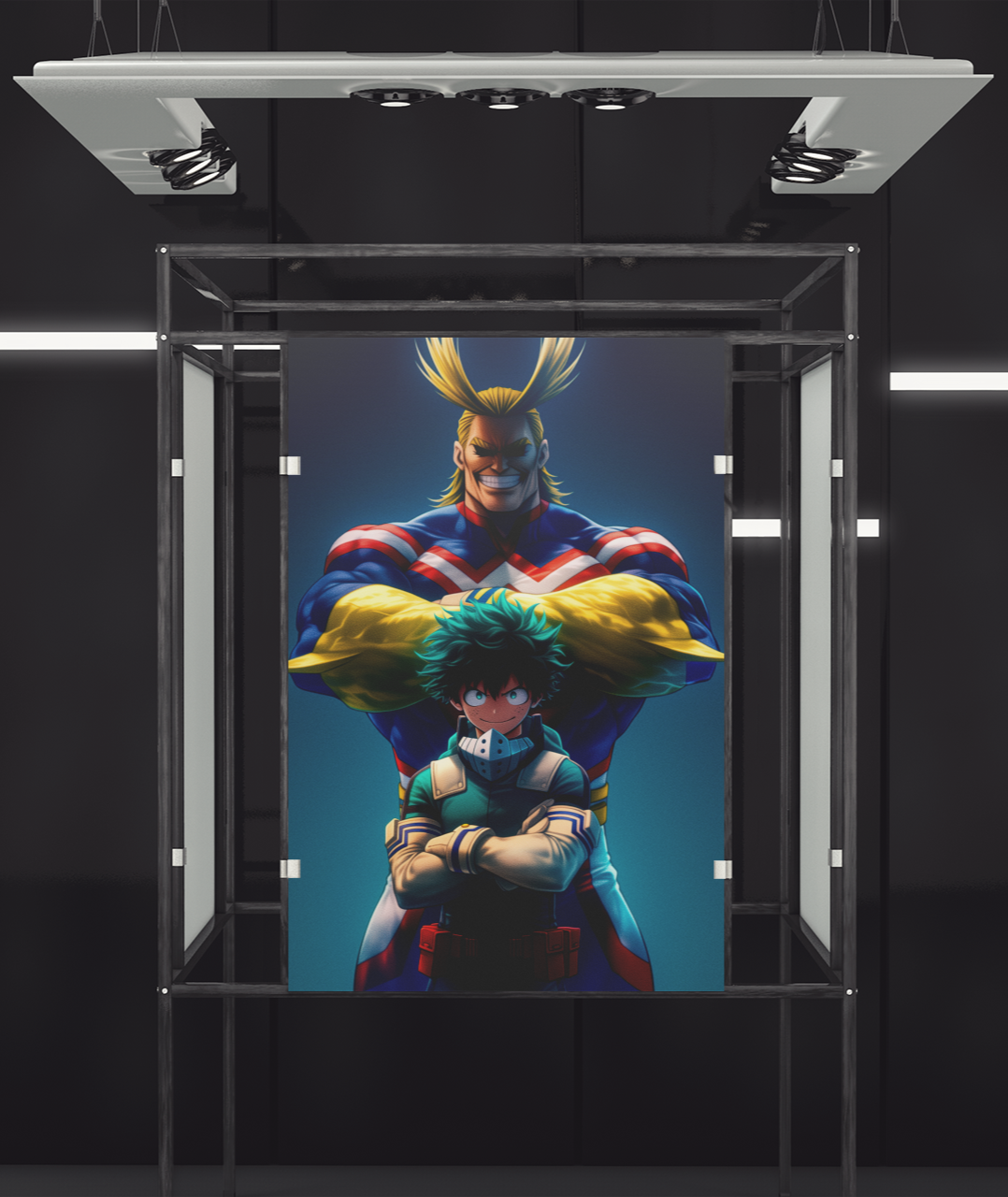 My Hero Academia - All Might & Deku - My Successor - Metal Anime Poster