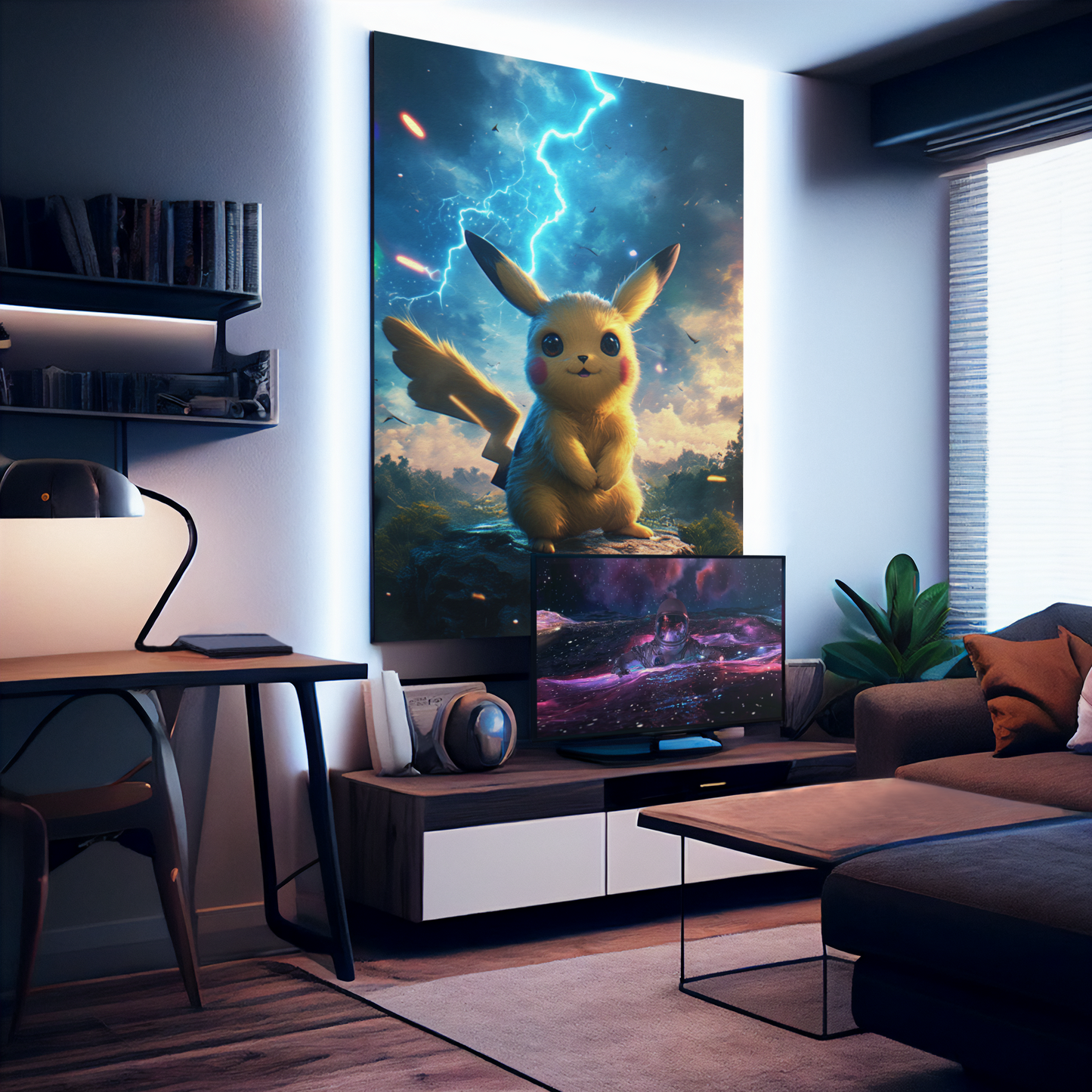 Pokemon - Pikachu - Fury Friend - Metal Anime Poster