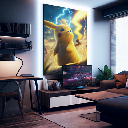 Pokemon - Pikachu - Electric Type - Metal Anime Poster