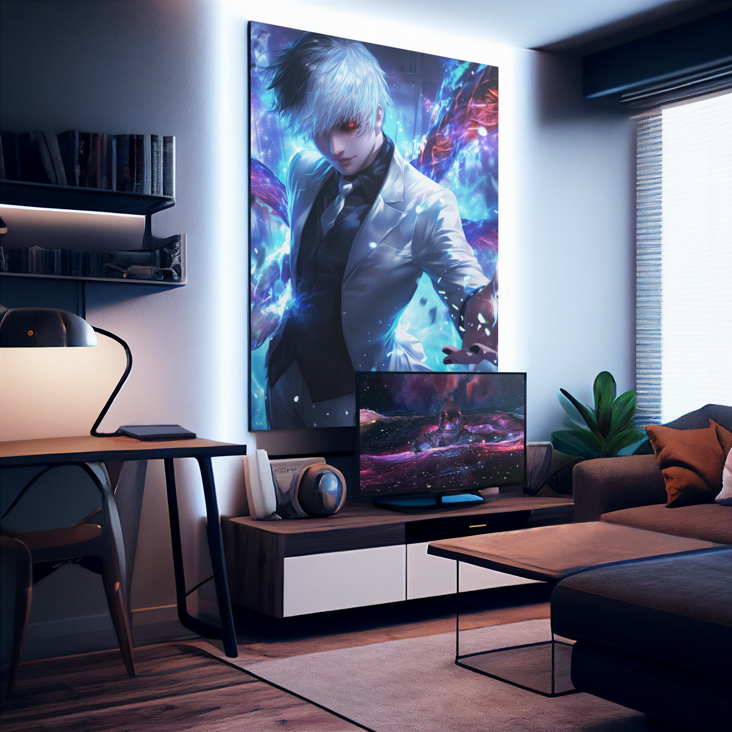 Tokyo Ghoul - Ken Kaneki - Sasaki Haise - Metal Anime Poster