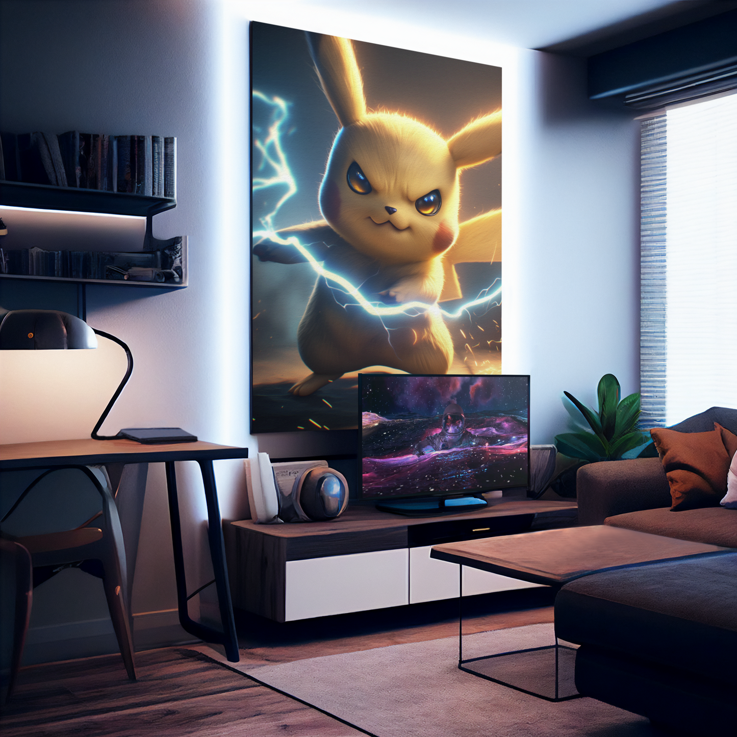 Pokemon - Pikachu - Angry Chu - Metal Anime Poster