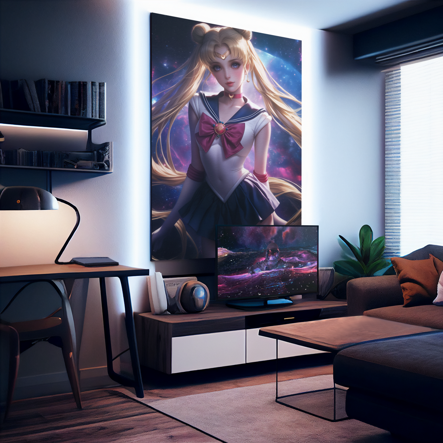 Sailor Moon - Usagi Tsukino - Moon Princess - Metal Anime Poster