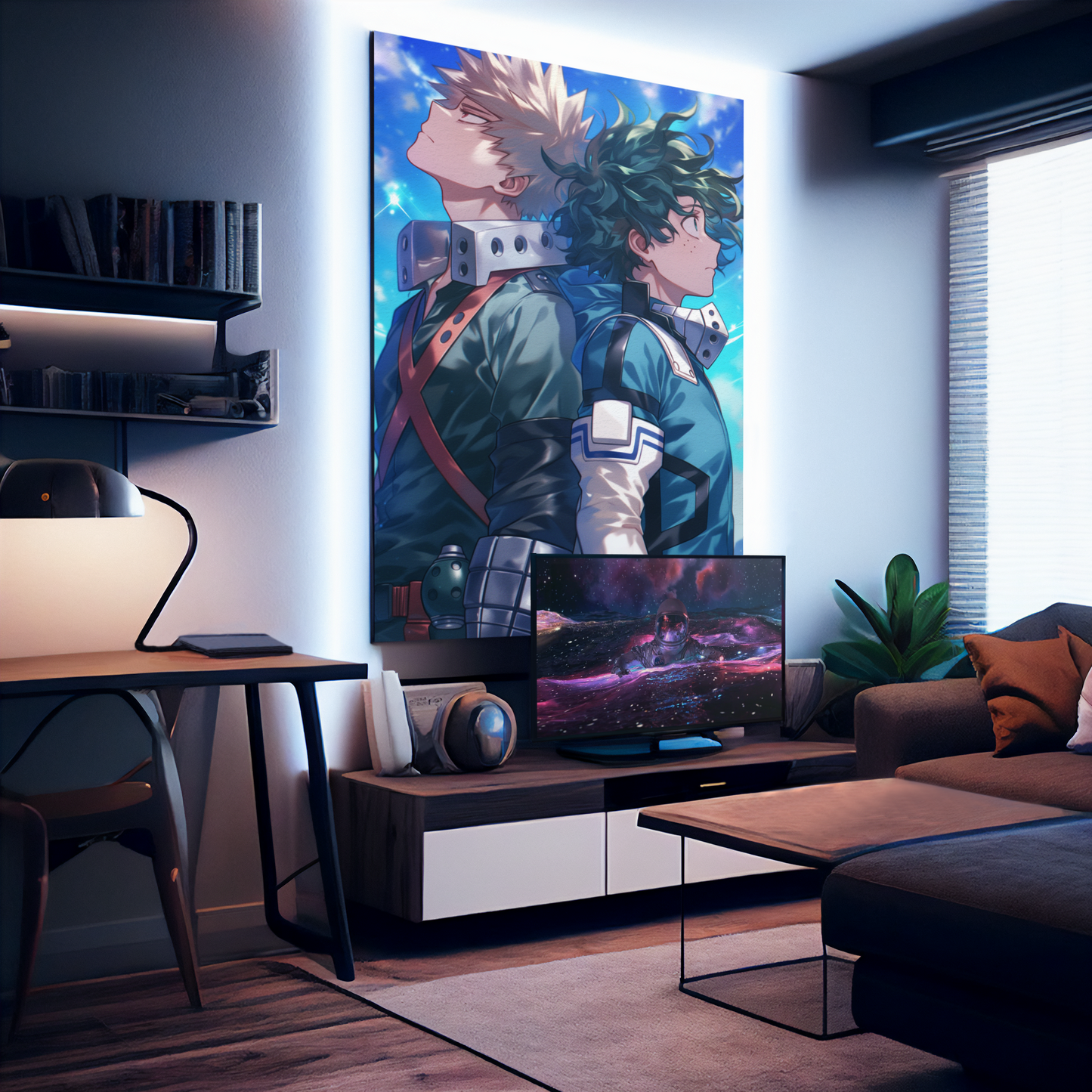 My Hero Academia - Izuku Midoriya - Best Friends - Metal Anime Poster