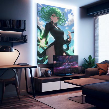 One Punch Man - Tatsumaki - Number 2 Hero - Metal Anime Poster