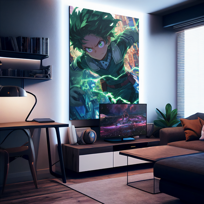 My Hero Academia - Izuku Midoriya - One for All 25% - Metal Anime Poster