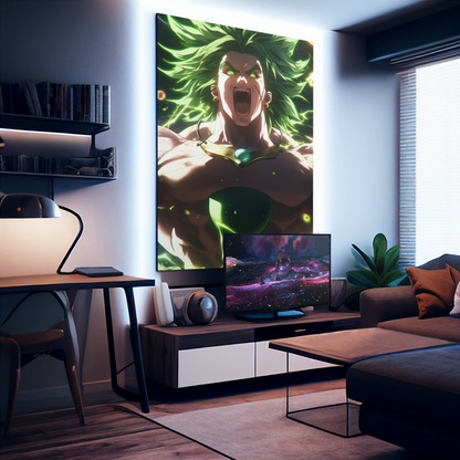 Dragon Ball - Broly - Saiyan Rage - Metal Anime Poster