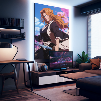 Bleach - Rangiku Matsumoto - Haineko - Metal Anime Poster