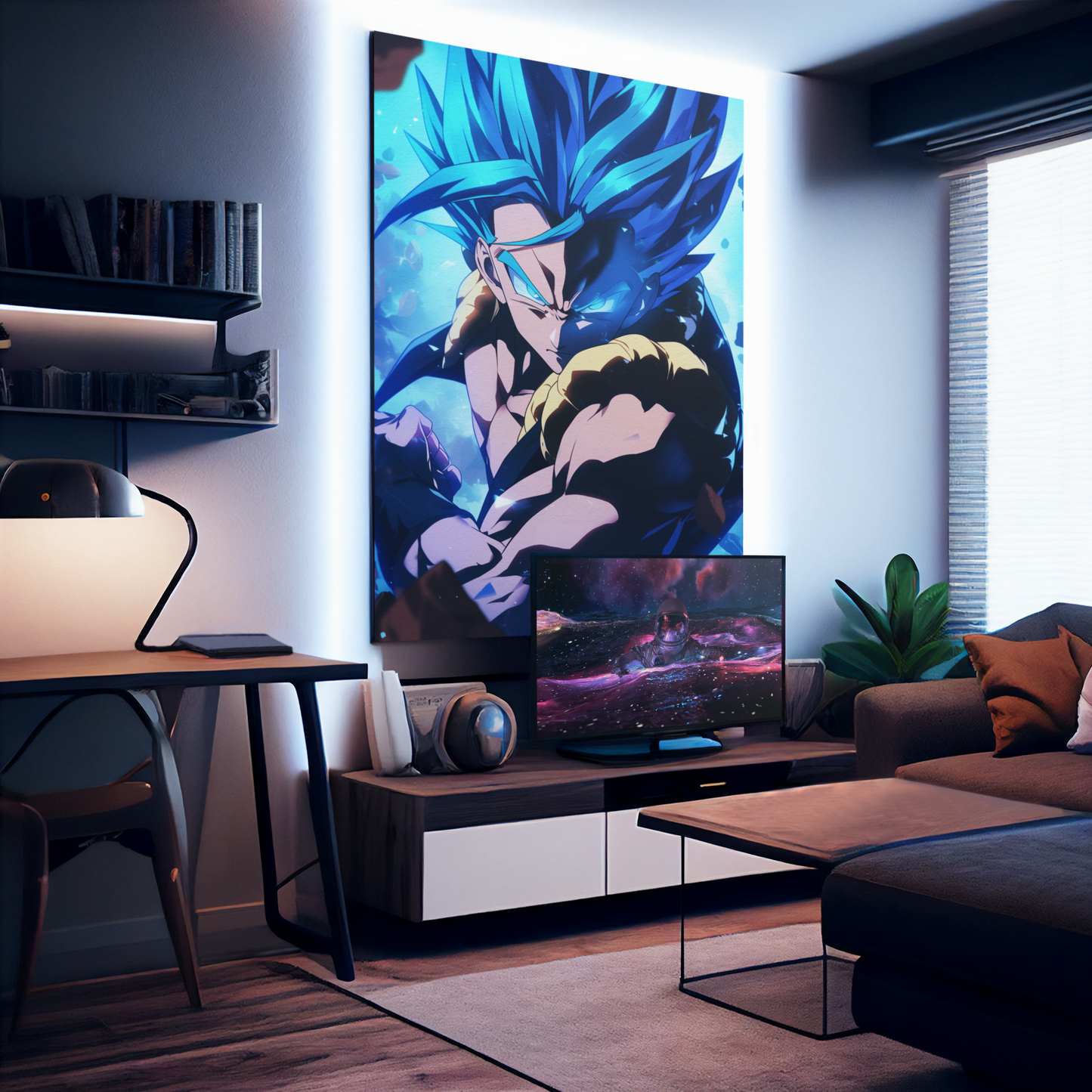 Dragon Ball - Gogeta Blue - Smash - Metal Anime Poster