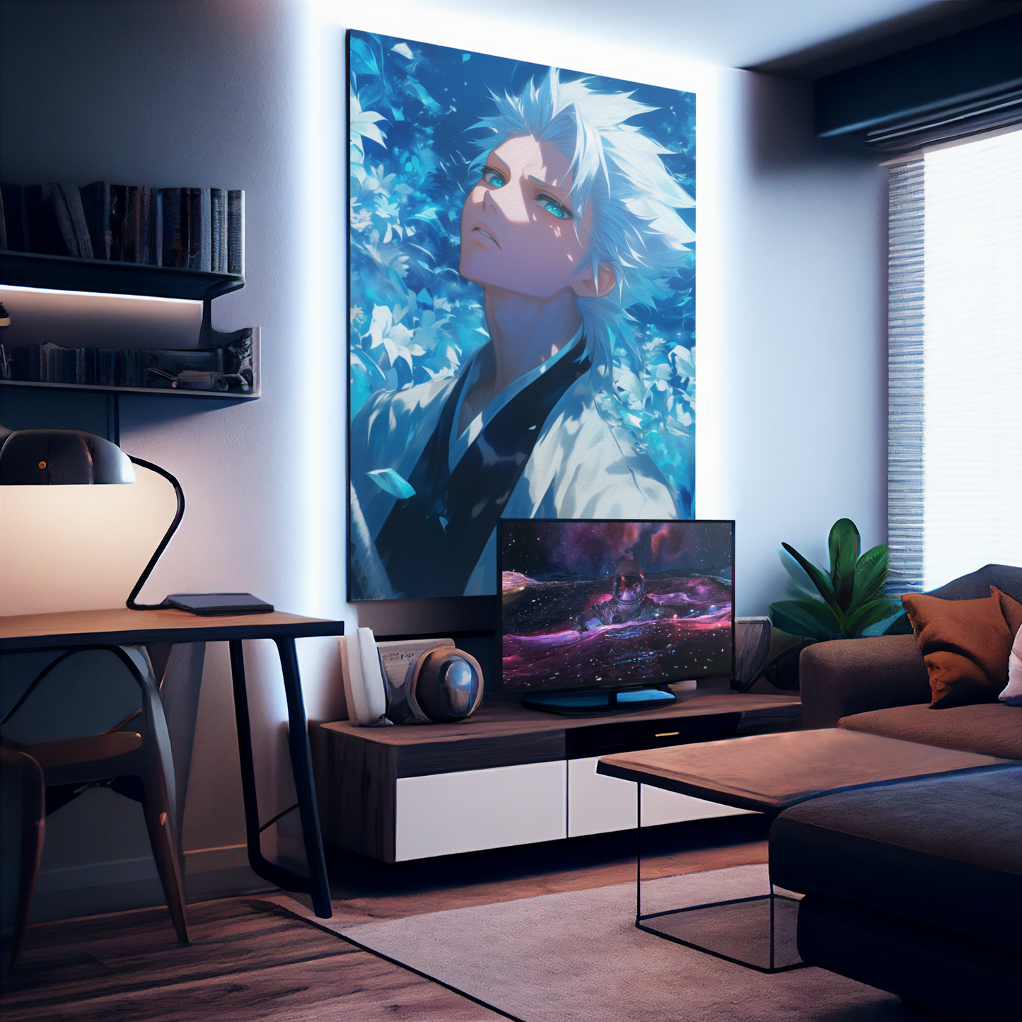 Bleach - Toshiro Hitsugaya - A Young Captain - Metal Anime Poster