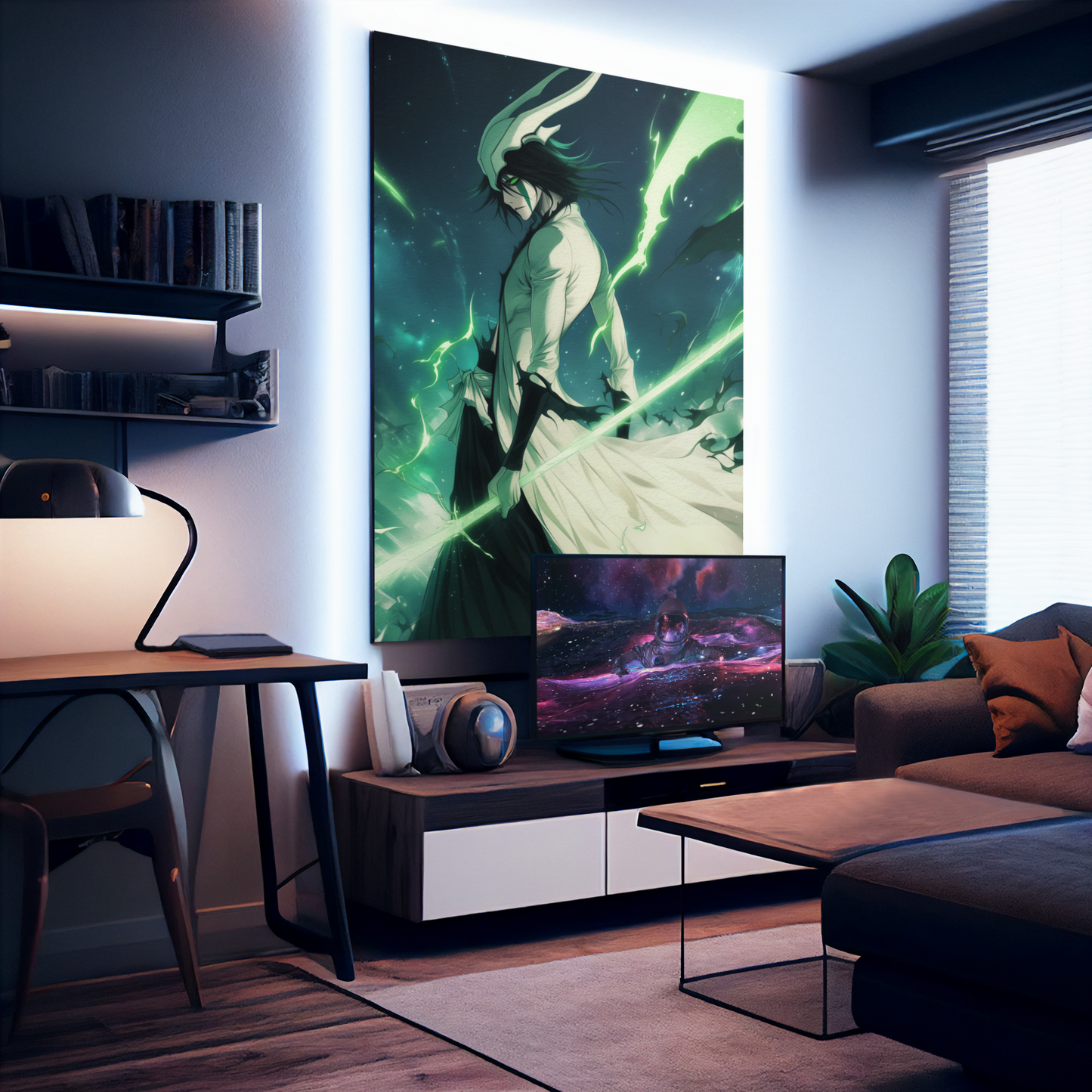 Bleach - Ulquiorra Cifer - Lanza del Relampago - Metal Anime Poster