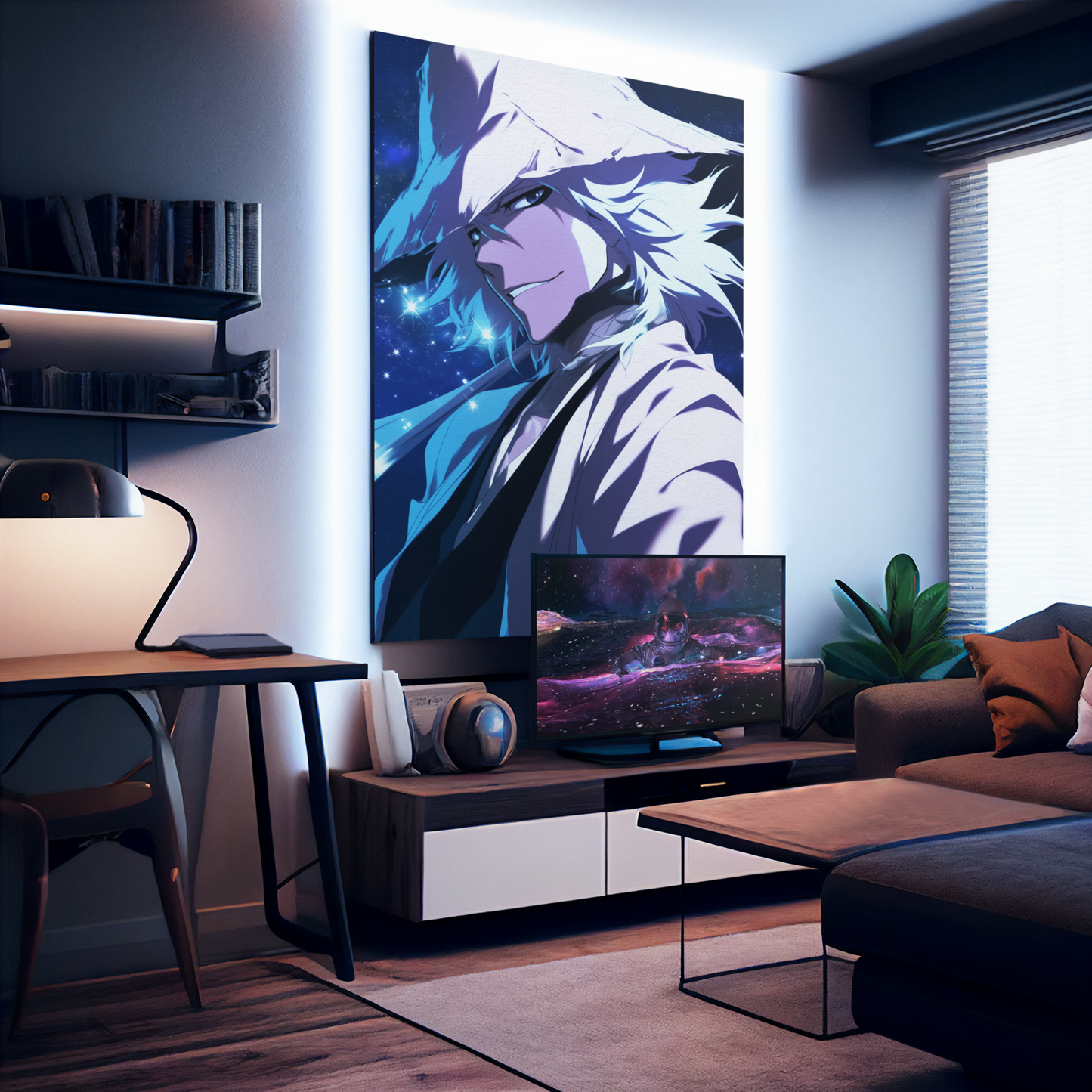 Bleach - Urahara Kisuke - Banished Scientist - Metal Anime Poster