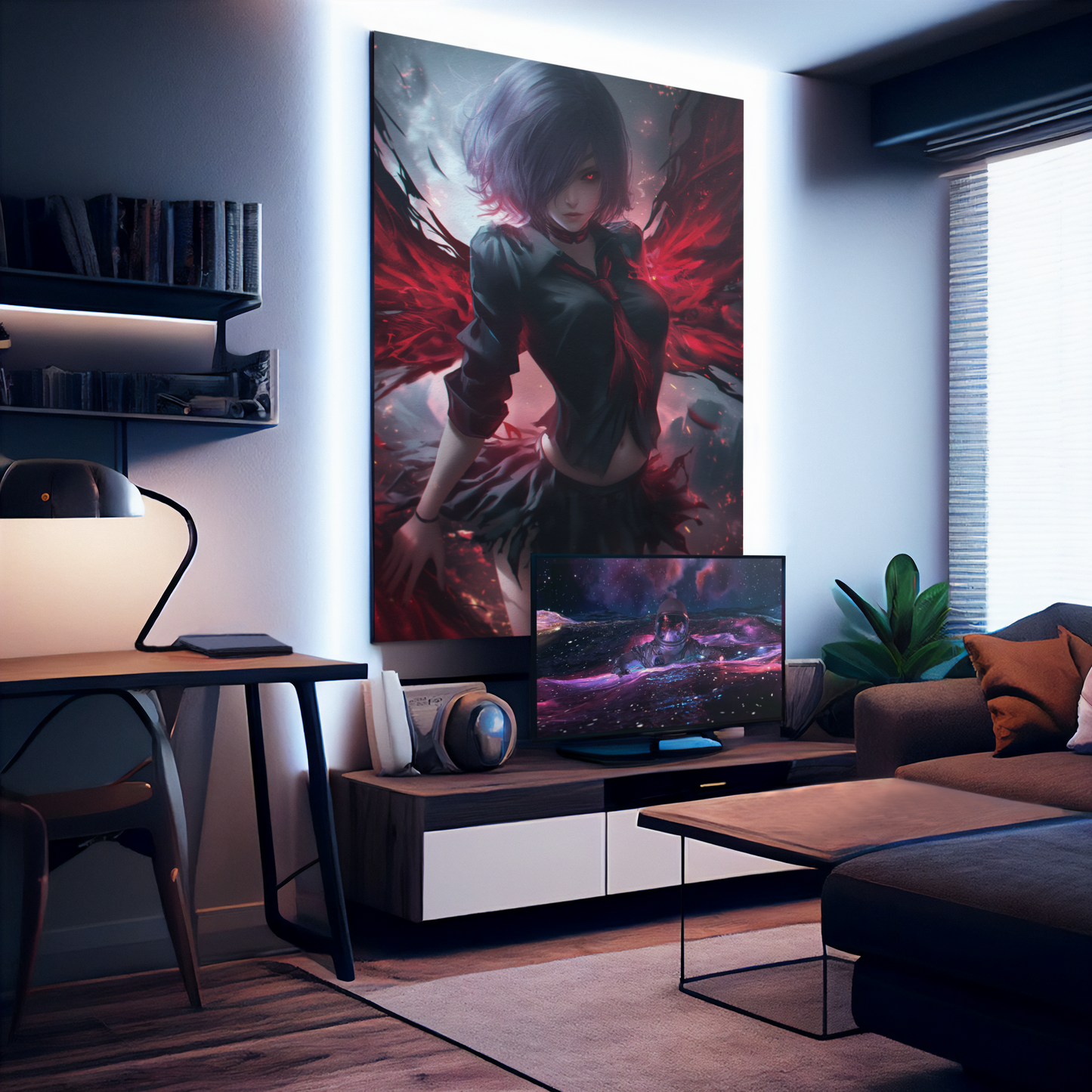 Tokyo Ghoul - Touka Kirishima - Evolution - Metal Anime Poster