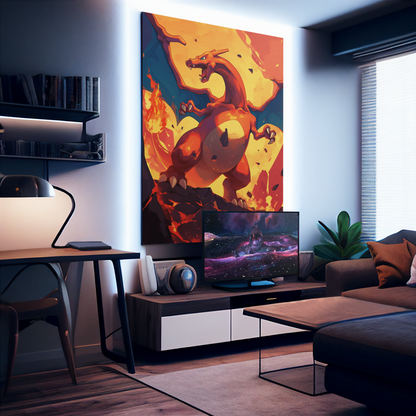 Pokemon - Charizard - King - Metal Anime Poster