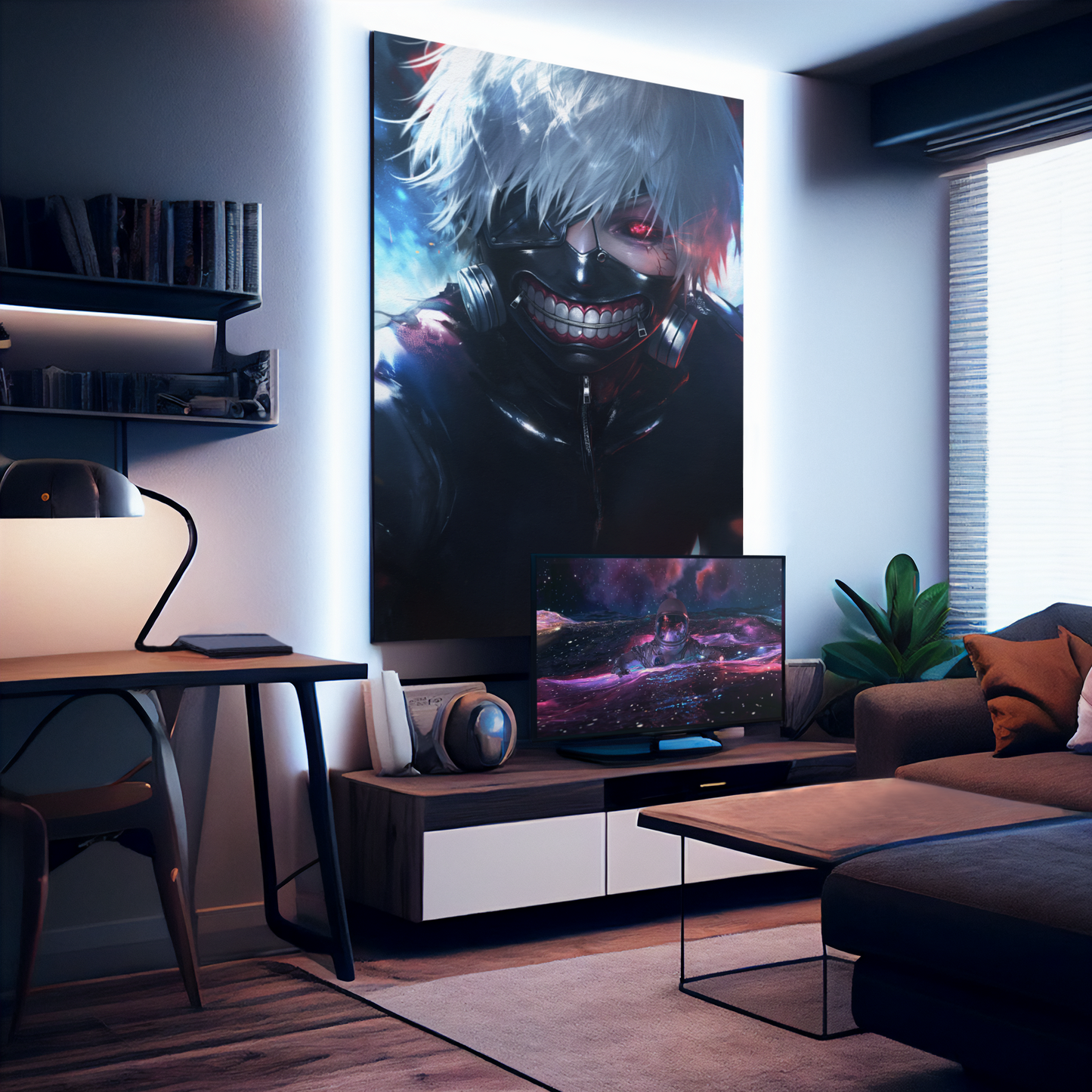 Tokyo Ghoul - Ken Kaneki - Battle Scars - Metal Anime Poster