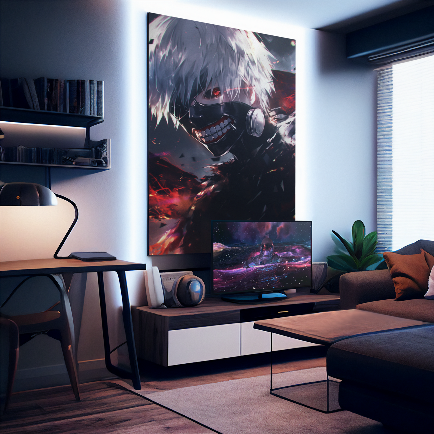 Tokyo Ghoul - Ken Kaneki - Ghoul Within - Metal Anime Poster